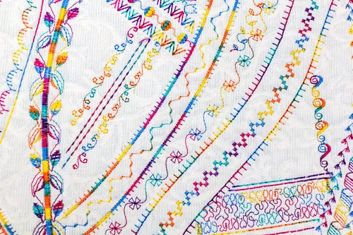 Explore with Mirage™ and different combinations of stitches to create different looks to your project.