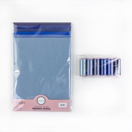 Wool Applique Bundle - Blue