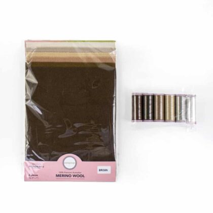 Wool Applique Bundle - Brown