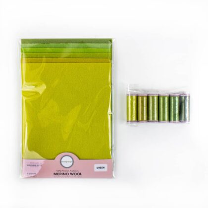 Wool Applique Bundle - Green