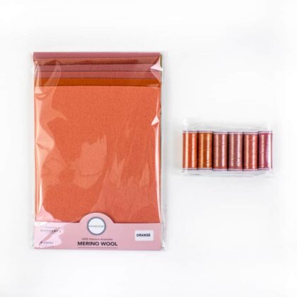 Wool Applique Bundle - Orange
