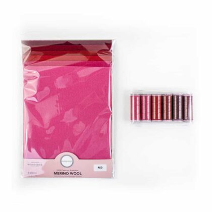 Wool Applique Bundle - Red