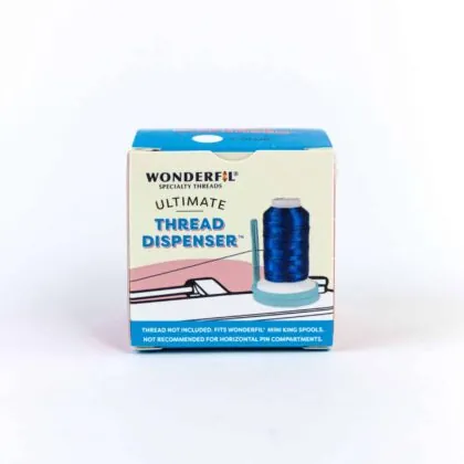 Close-up of the Ultimate Thread Dispenser™ pack by WonderFil.