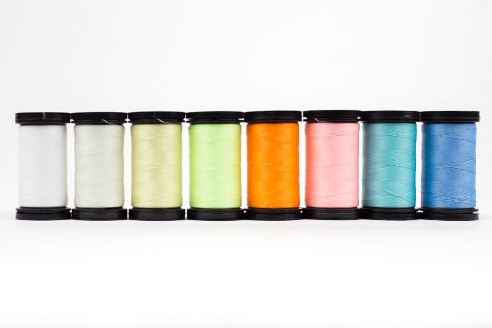 LUNA #40 weight embroidery thread. Availble in white only. Embroidery glows  in the dark as LUNA stores the light …
