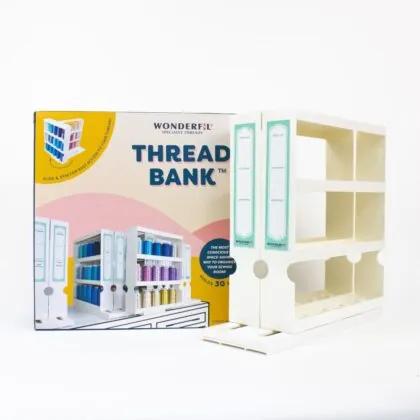 Close-up of the Thread Bank™ including the box and the product itself.