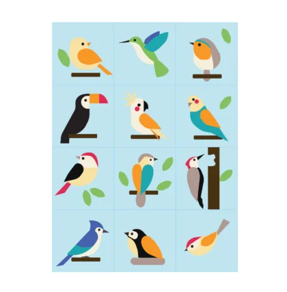 The Bird Watcher (BOM 2024): Pre-Cut Wool Blocks