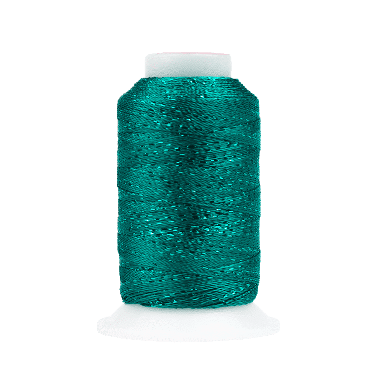 GM4141 - GlaMore 12wt Rayon and Metallic Thread Deep Peacock
