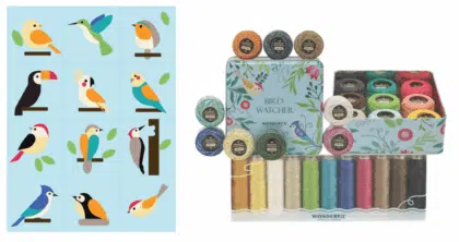 The Bird Watcher: Wool Block & Thread Bundle