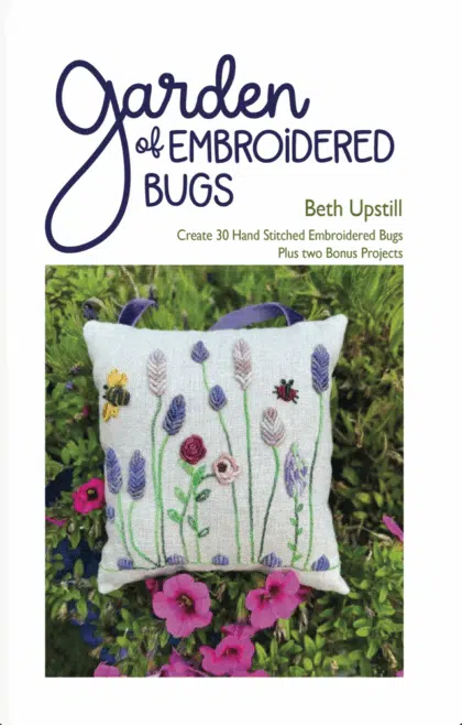 Book Cover of Garden of Embroidered Bugs by Neth Upstill