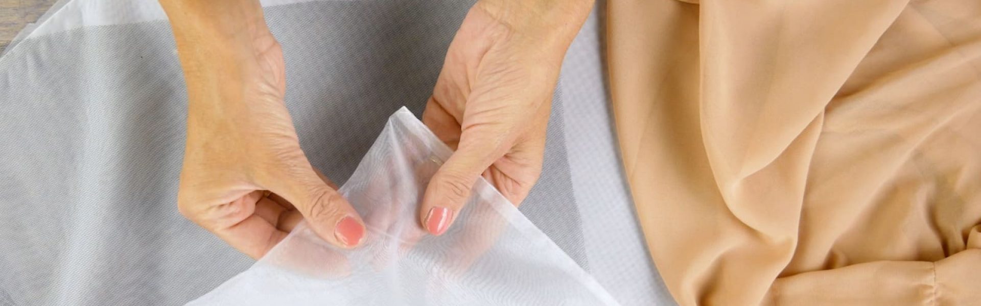 Sewing with lightweight fabrics.
